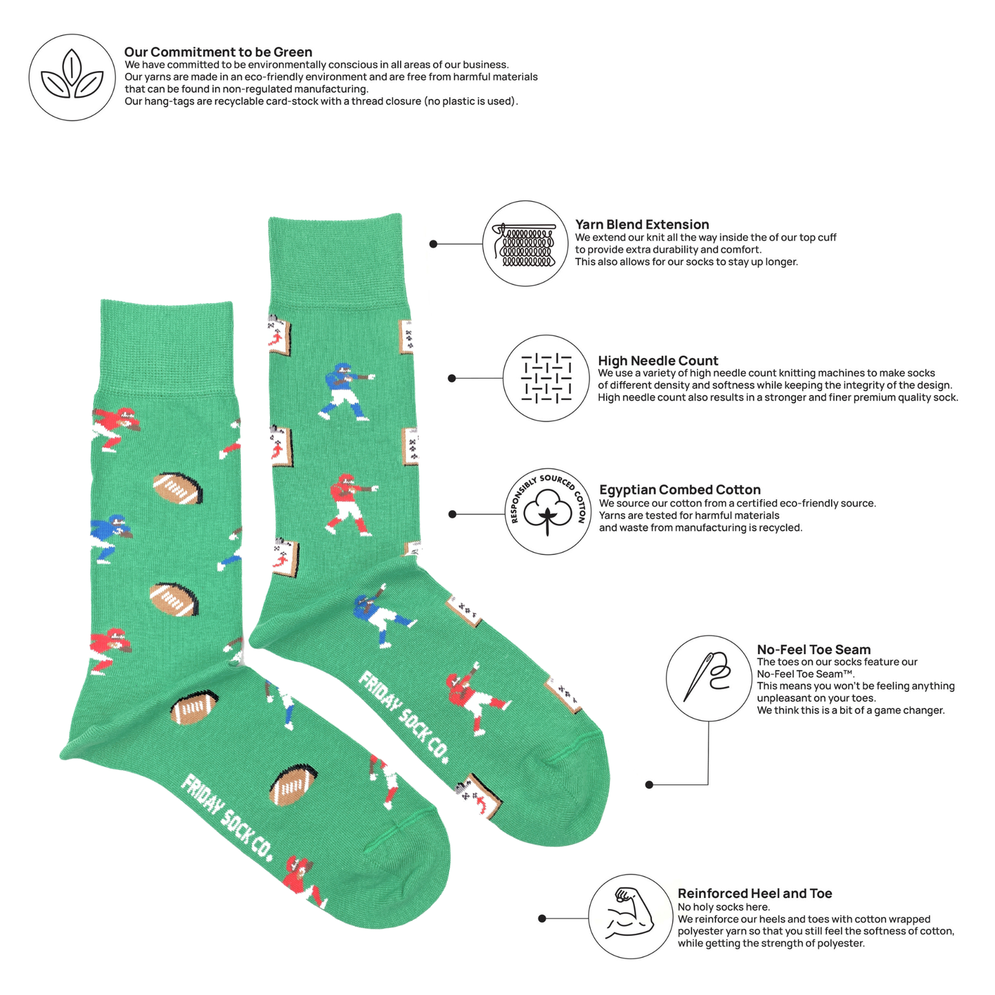 Men's Football Players  Mid-Calf Socks