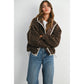 High Pile Fleece Puffer Jacket