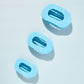 Teleties Flat Round Hair Clip Medium Summer Sky