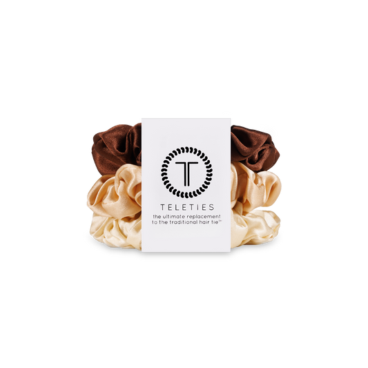 Teleties Silk Hair Scrunchie | Small | For the Love of Nude