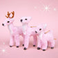 Holiday Reindeer Ornament | Pink: Fawn