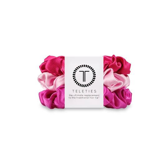 Teleties Silk Hair Scrunchie | Small | Rose All Day