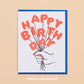Birthday Balloons Letterpress Greeting Card