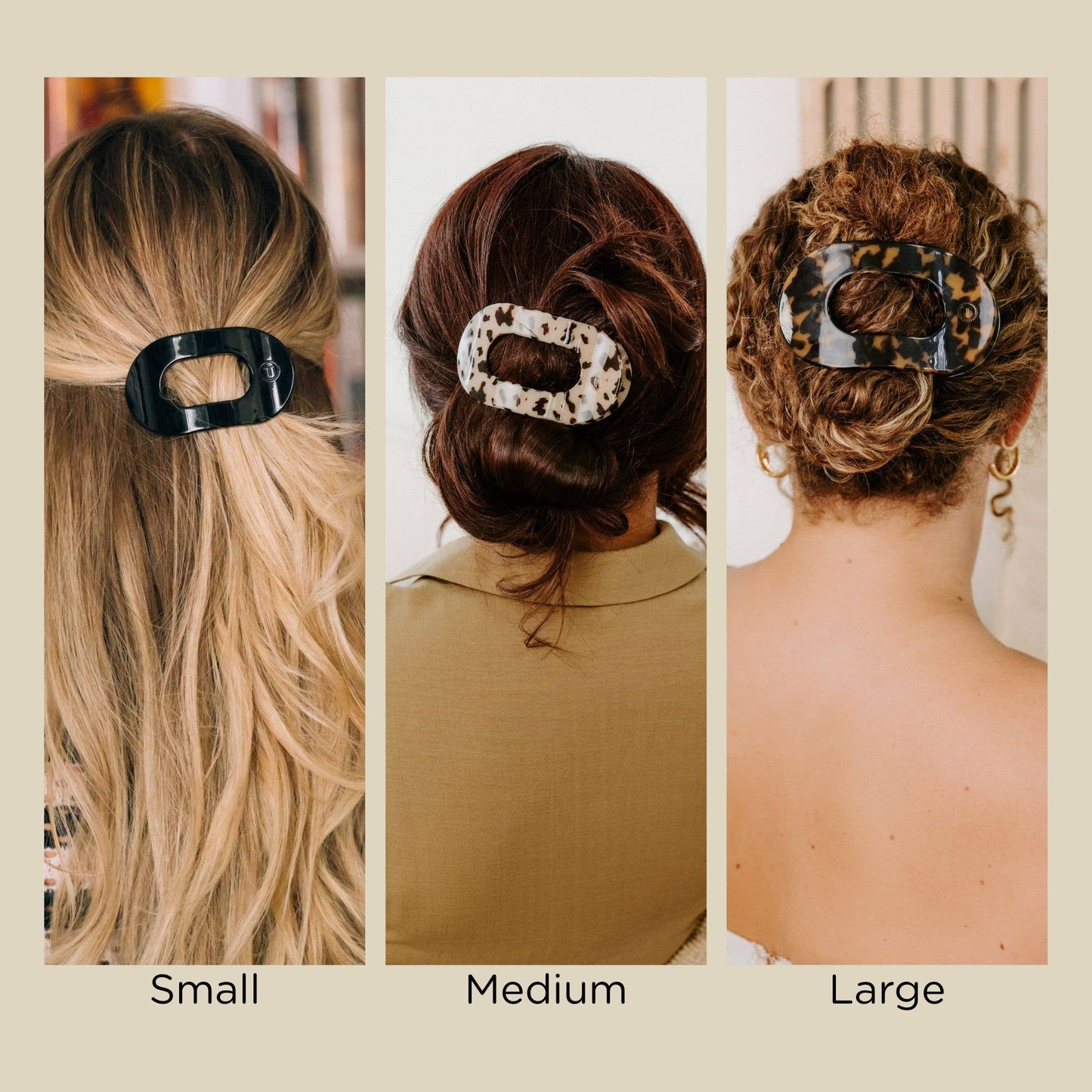 Teleties Flat Round Hair Clip Small Tropical Punch