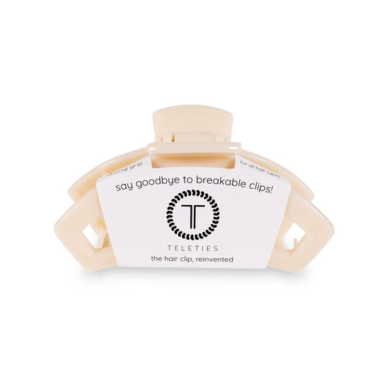 Teleties Open Hair Clip | Medium| Almond