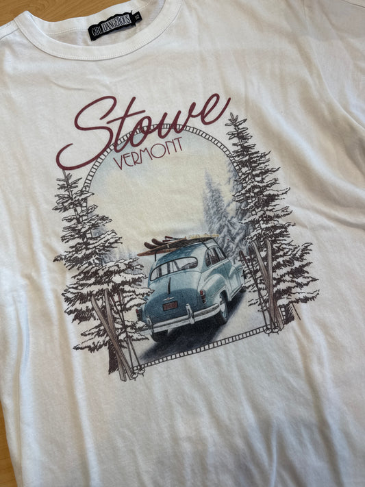 Girl Dangerous Stowe Vermont Ringer Tee