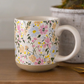 Spring Floral Stoneware Coffee Mug
