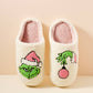 Christmas Pink Grinch Slippers