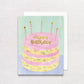 Funfetti Birthday Cake Greeting Card with Gold Foil