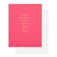 To My Very Best Friend | Letterpress Valentine's Day Card