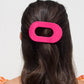 Teleties Flat Round Hair Clip Medium Tropical Punch