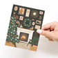 Happy Holidays Cozy Fireplace Greeting Card