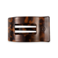 Teleties Flat Rectangle Hair Clip Medium Tortoise