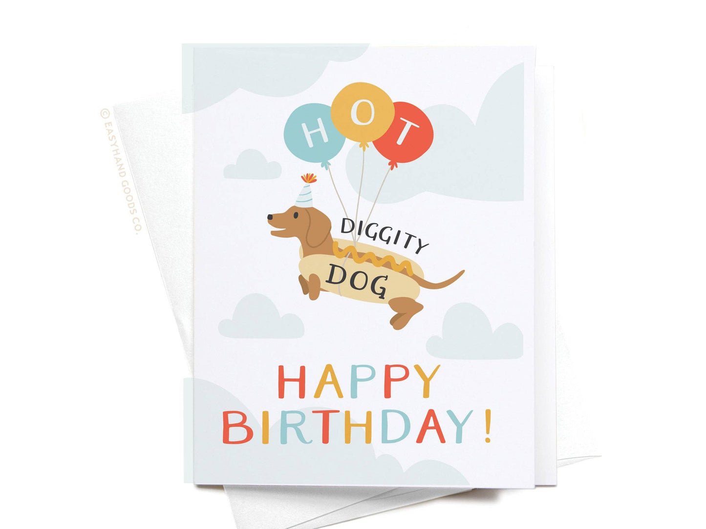 Hot Diggity Dog Greeting Card