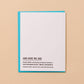 Sending Hugs Miss You Sympathy Letterpress Greeting Card