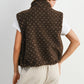 Floral Fleece Sleeveless Vest
