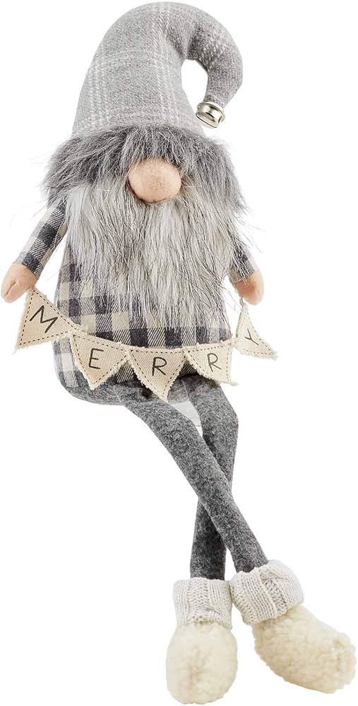 Mudpie Small Grey Dangle Leg Gnome