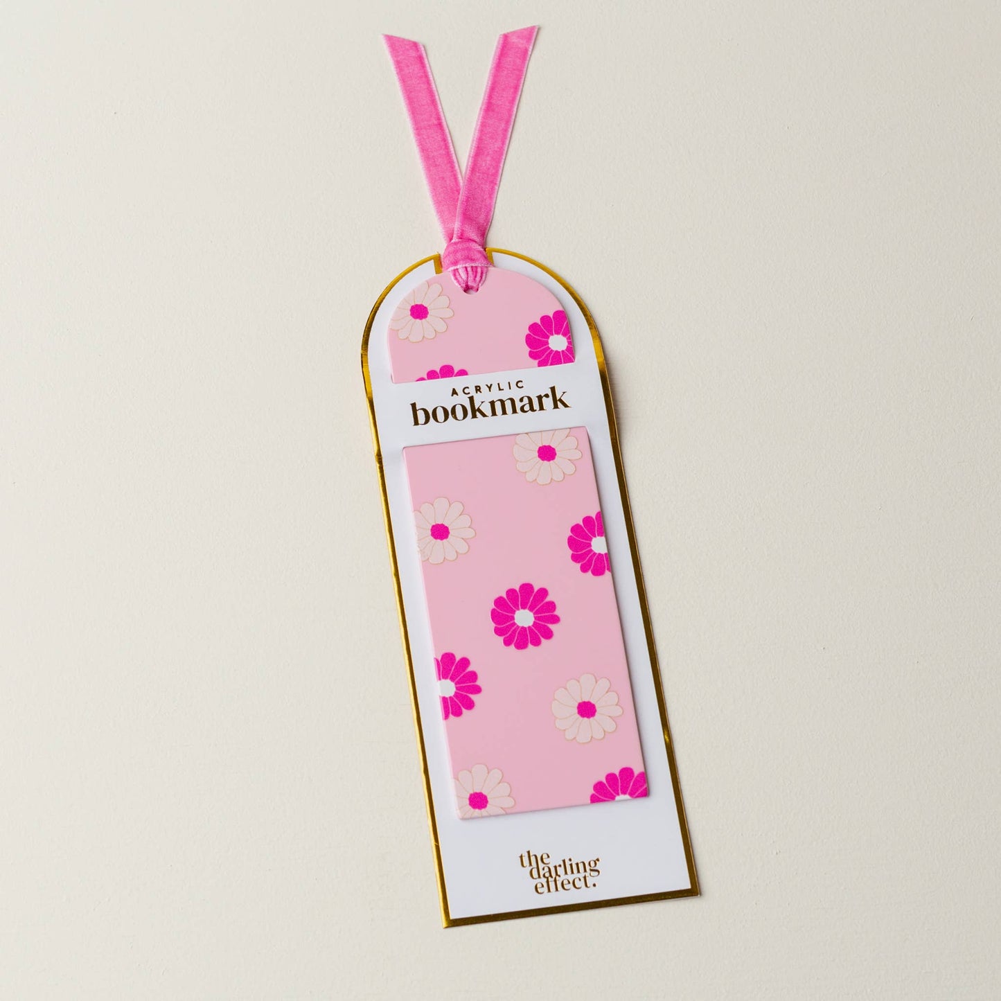 Acrylic Bookmark-Darling Daisy Hot Pink