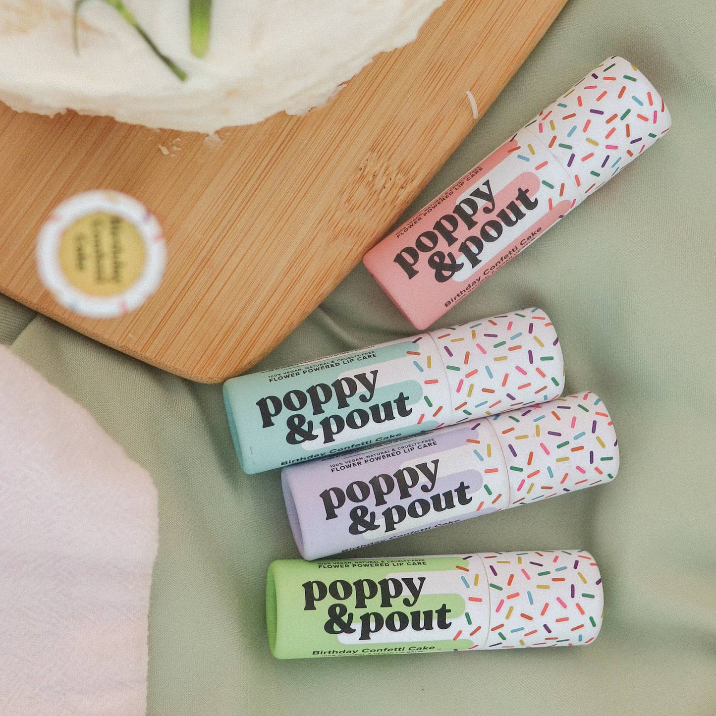 Blue Birthday Confetti Cake Lip Balm