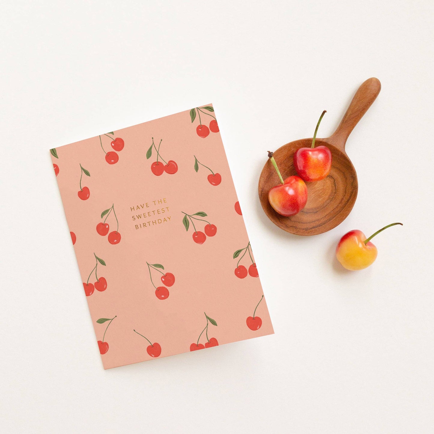 Cherry Birthday Greeting Card