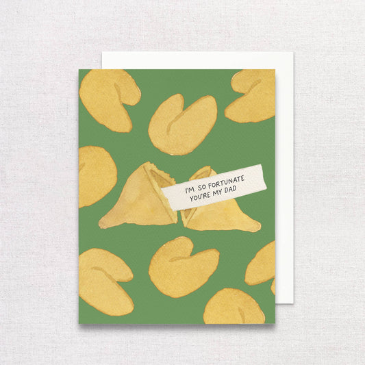 Fortunate You're My Dad Greeting Card | Father's Day Card