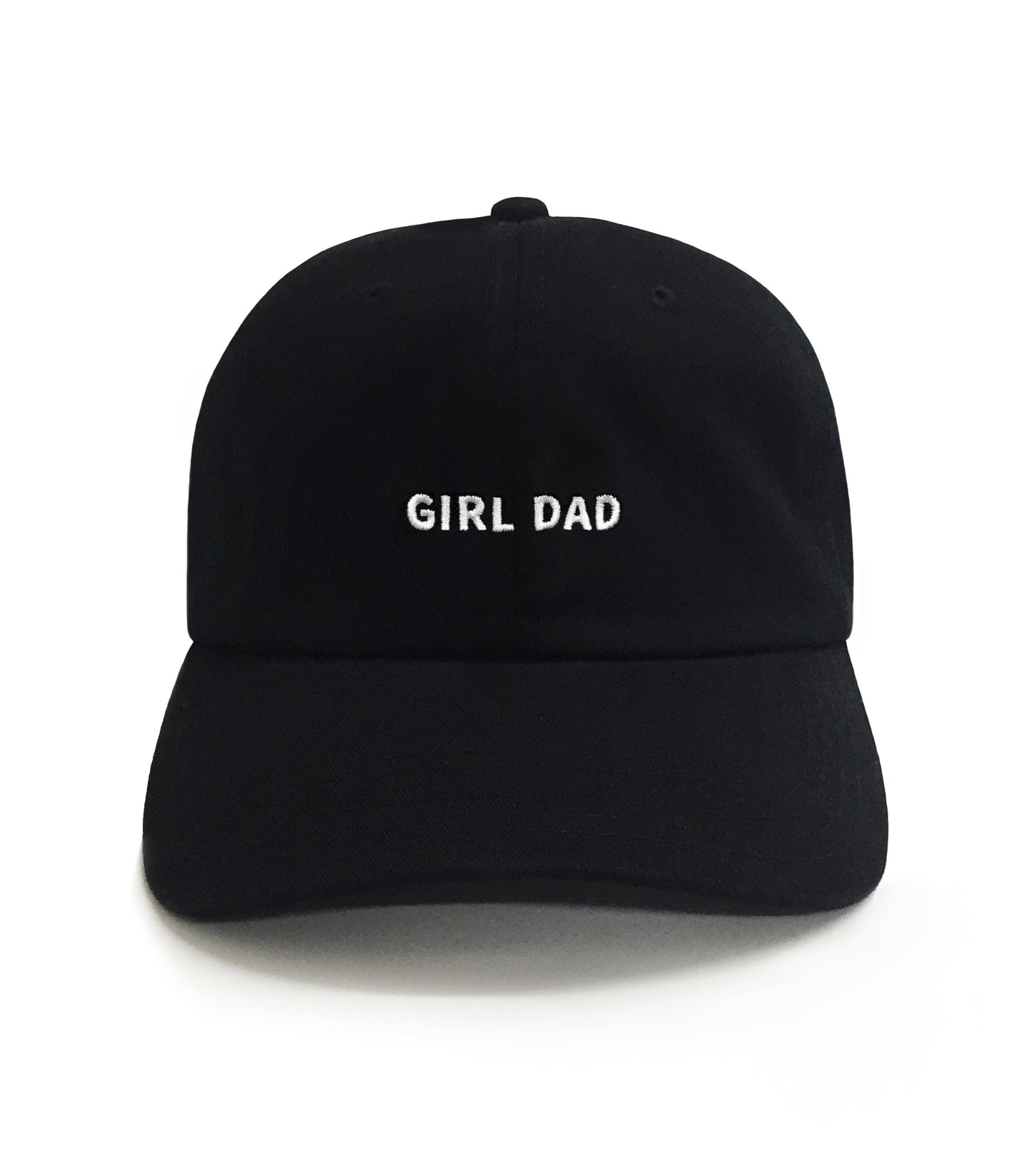 Girl Dad Embroidered Dad Hat - Black Cotton Gift