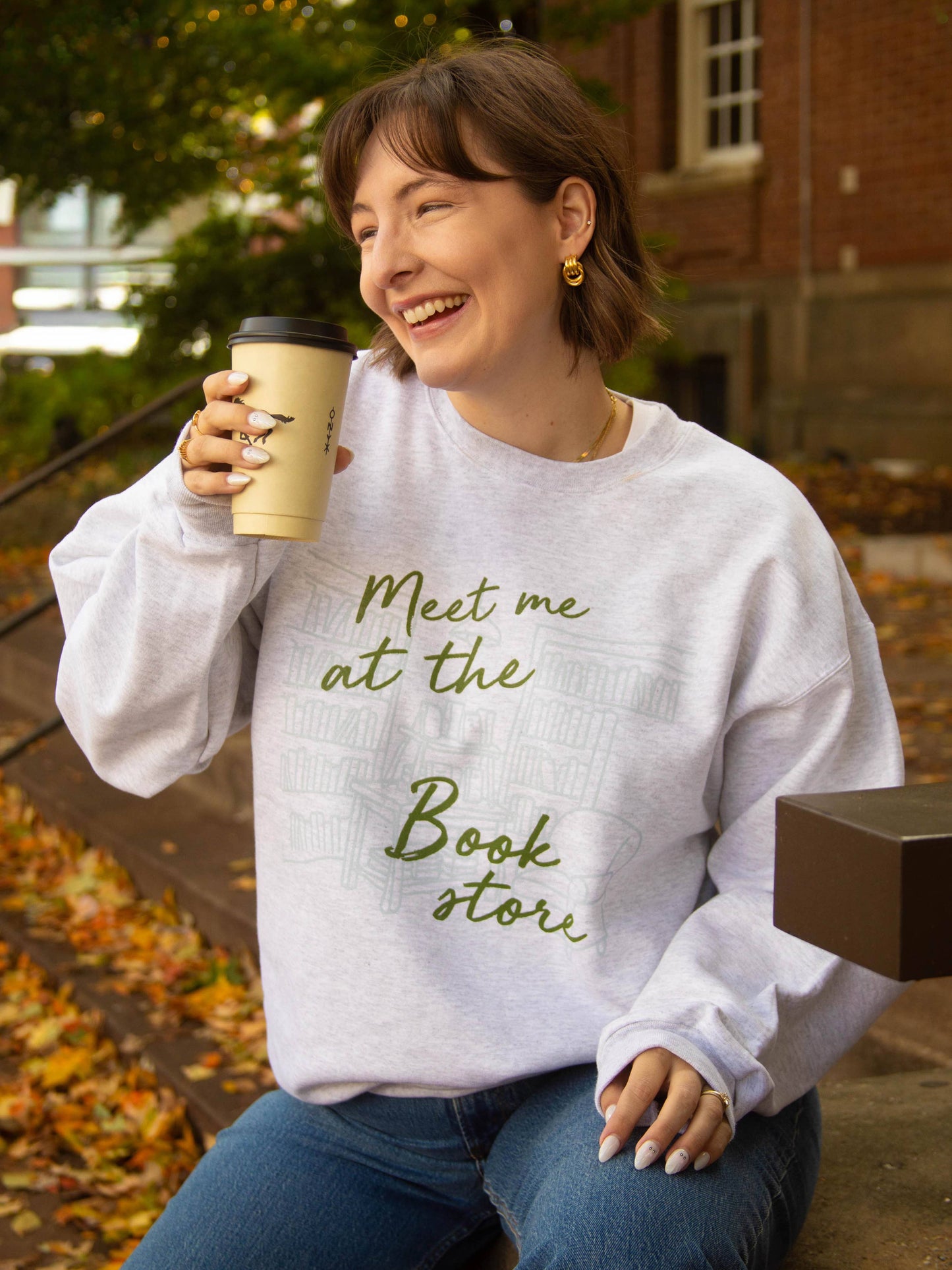 Friday + Saturday Meet Me At The Bookstore Sweatshirt