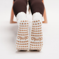 Mama Bear Double Embroidery Ruffle Pilates Grip Sock