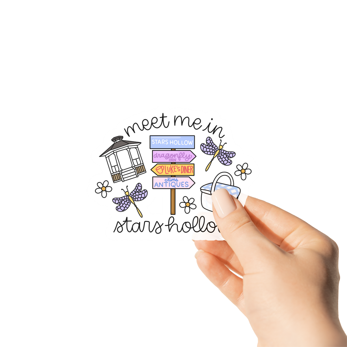 Meet Me In Stars Hollow Sticker | Gilmore Girls Inspired