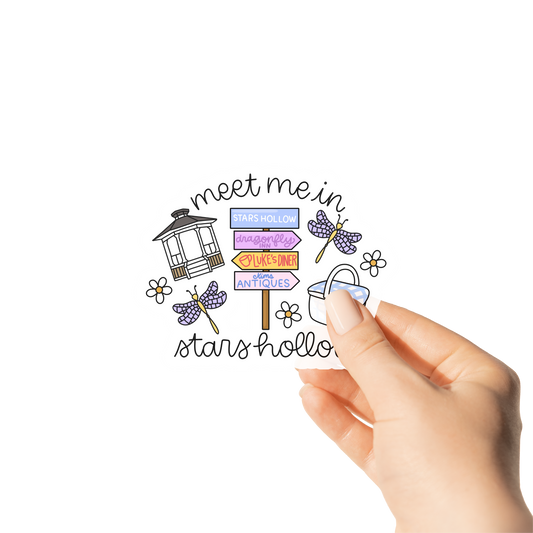 Meet Me In Stars Hollow Sticker | Gilmore Girls Inspired
