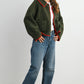 Buttoned Fleece Puffer Jacket
