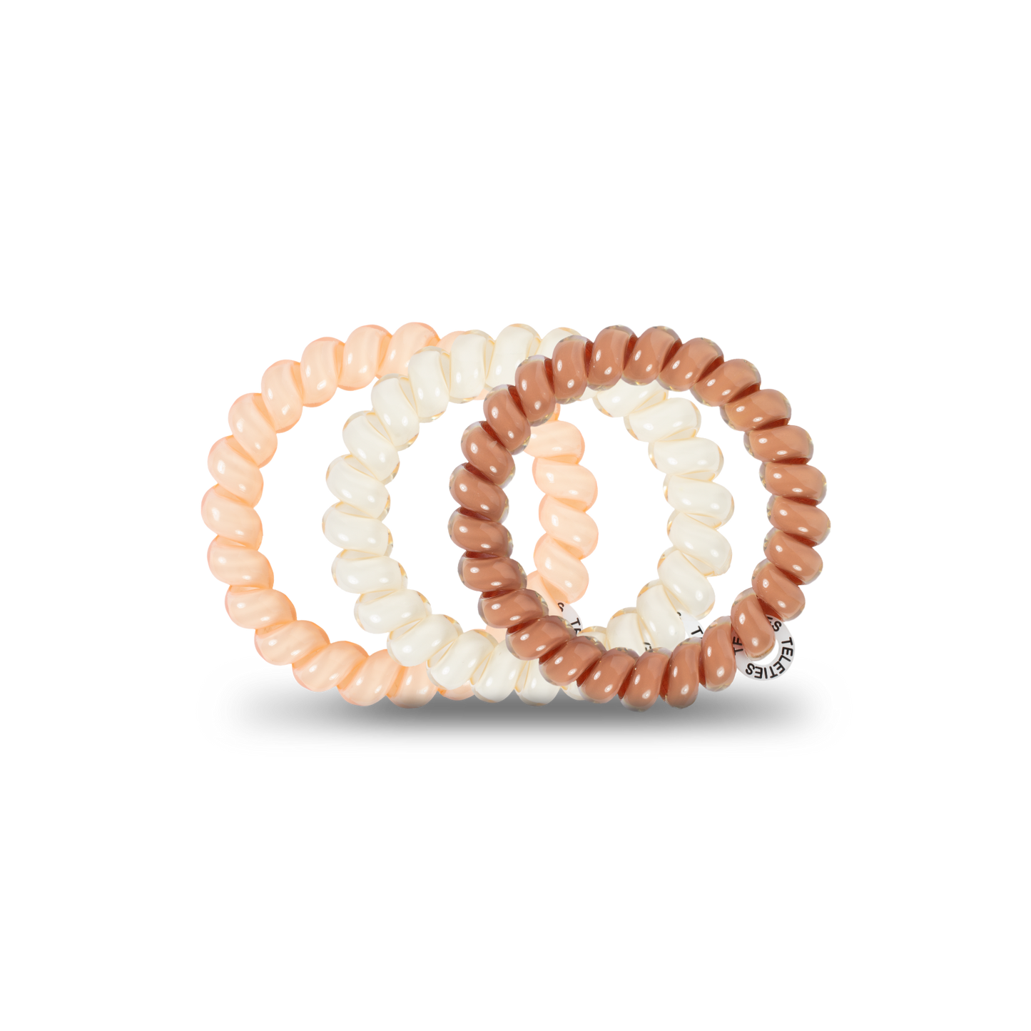 Teleties Spiral Hair Coils | Large| For the Love of Nudes Hair Ties