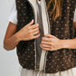 Floral Fleece Sleeveless Vest