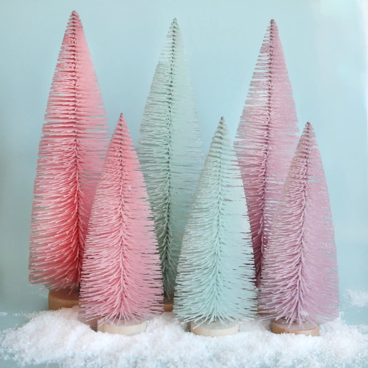 Bottle Brush Tree | Mint | Sparkle Christmas Tree: 13"