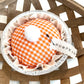 Mini Rustic Fabric Pie - Pumpkin Gingham