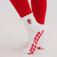 Lobster Embroidered Summer Pilates Grip Socks
