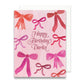 Happy Birthday Darlin' Greeting Card | Bow Birthday Card
