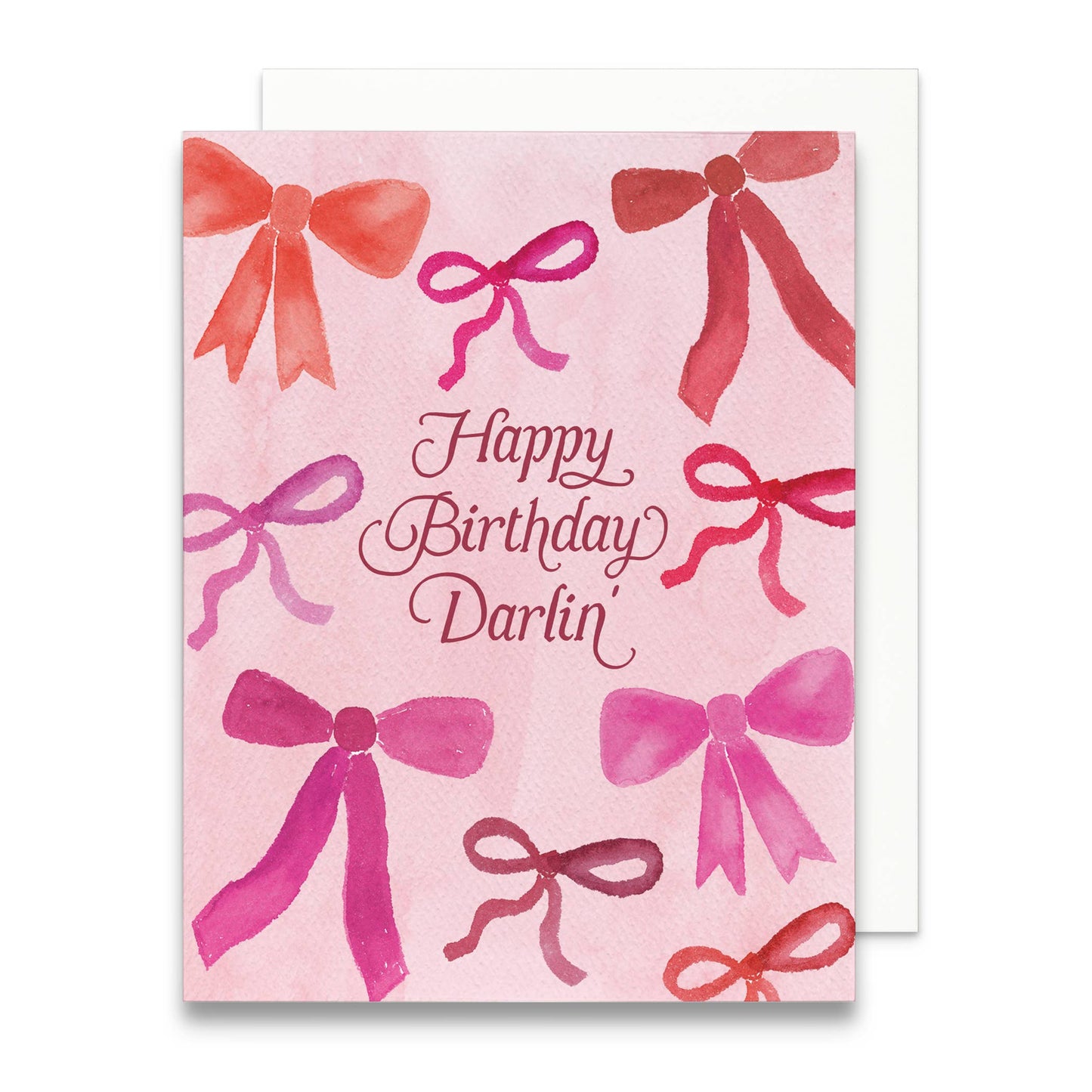 Happy Birthday Darlin' Greeting Card | Bow Birthday Card