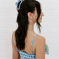 Teleties Open Hair Clip | Med. | Clear Skies