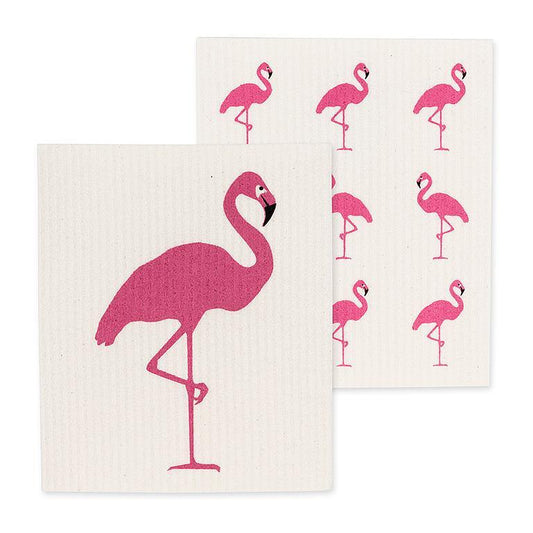 Flamingo Dishcloth Set Of 2
