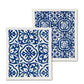Blue Tile Set of 2 Dishcloths