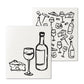 Wine & Cheese Dishcloths