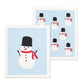 Square Hat Snowman Set of 2 Dish Cloth