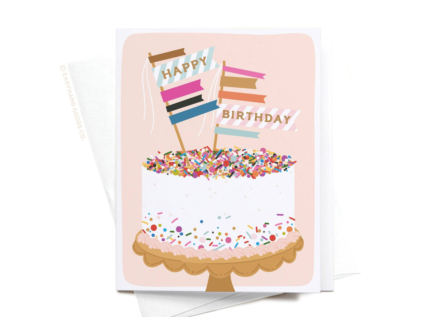 Happy Birthday Sprinkle Cake Greeting Card