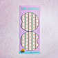 2 Car Coasters, Green Rose Stripes
