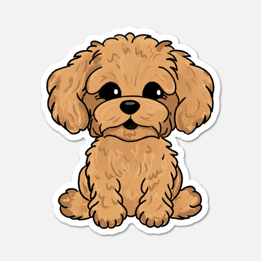 Biscuit, The Maltipoo - Dog Sticker