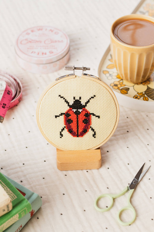 Beginner Ladybird Ladybug Cross Stitch Kit