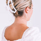 Teleties Open Hair Clip Large Coconut White