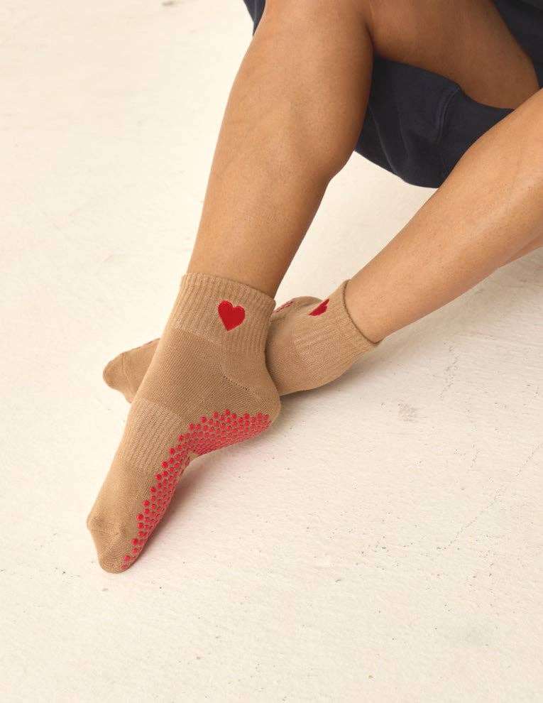The Harlow Grip Sock: Cherries