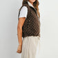 Floral Fleece Sleeveless Vest